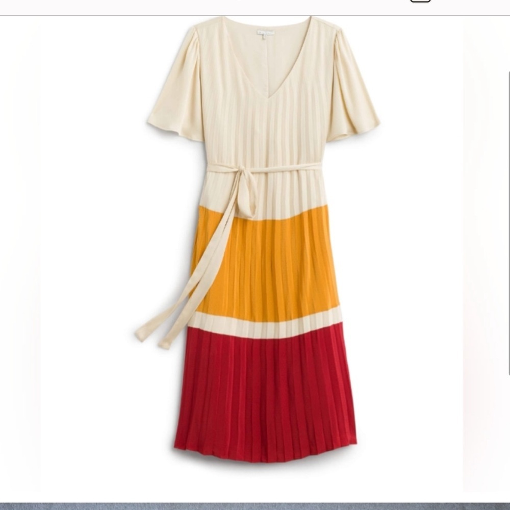 Skies are Blue Mustard and Maroon Color block Maxi Dress--EUC Sz 1X- FALL 🍂😍​ - Picture 4 of 14